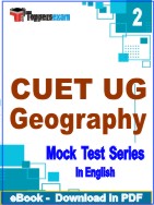 CUET UG ( Geography) Test PDF Book In English - Question Paper
