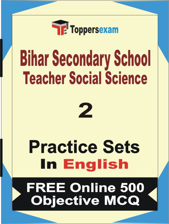 Bihar Secondary School Teacher Social Science Exam Book in English - Question Paper / Practice Set