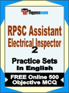 RPSC Assistant Electrical Inspector Book in English - Question Paper / Practice Set