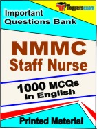 NMMC Staff Nurse  Book in English - Objective MCQ