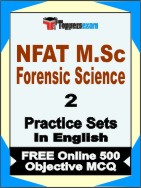 NFAT M.Sc Forensic Science Book in English - Question Paper / Practice Set