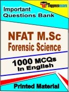 NFAT M.Sc Forensic Science  Book in English - Objective MCQ