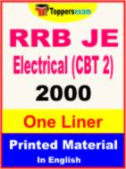 RRB JE Electrical (CBT 2) One Liner Book in English