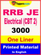 RRB JE Electrical (CBT 2) One Liner Book in English