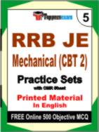 RRB JE Mechanical (CBT 2) Book in English - Mock Test / Practice Set