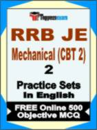 RRB JE Mechanical (CBT 2) Book in English - Question Paper / Practice Set