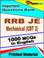 RRB JE Mechanical (CBT 2)  Book in English - Objective MCQ