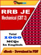 RRB JE Mechanical (CBT 2) PDF Book In English - MCQ / Objective Questions
