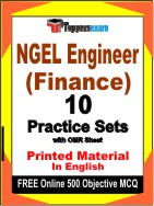 NGEL Engineer (Finance) Book in English - Practice Set