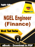 NGEL Engineer (Finance) Test  PDF Book In English - Practice Set