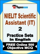 NIELIT Scientific Assistant (IT) Book in English - Question Paper / Practice Set