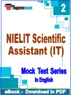 NIELIT Scientific Assistant (IT) Test PDF Book In English - Question Paper