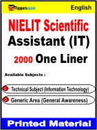 NIELIT Scientific Assistant (IT) One Liner Book in English