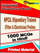 NPCIL Stipendiary Trainee (Fitter & Electrician) Prelims  Book in Hindi - Objective MCQ