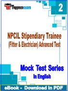 NPCIL Stipendiary Trainee (Fitter & Electrician) Advanced Test PDF Book In English - Question Paper