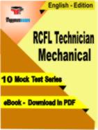 RCFL Technician Mechanical Test PDF Book In English - Mock Test/Practice Set