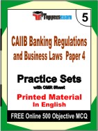 CAIIB Banking Regulations and Business Laws ( Paper 4 ) Test  Book in English - Mock Test / Practice Set