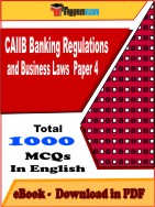 CAIIB Banking Regulations and Business Laws ( Paper 4 ) Test  PDF Book In English - MCQ / Objective Questions