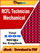 RCFL Technician Mechanical PDF Book In English - MCQ / Objective Questions