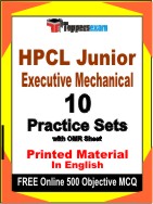 HPCL Junior Executive Mechanical Test Book in English - Practice Set