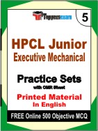 HPCL Junior Executive Mechanical Test Book in English - Mock Test / Practice Set