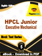 HPCL Junior Executive Mechanical Test PDF Book In English - Practice Set