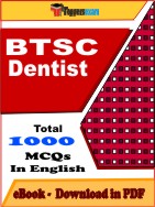 BTSC Dentist PDF Book In English - MCQ / Objective Questions