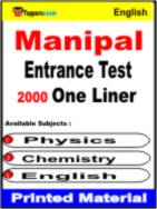 Manipal Entrance Test One Liner Book in English