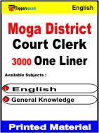 Moga District Court Clerk One Liner Book in English