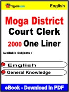 Moga District Court Clerk One Liner Book PDF in English