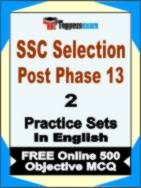 SSC Selection Post Phase 13 Book in English - Question Paper / Practice Set