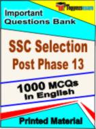 SSC Selection Post Phase 13  Book in English - Objective MCQ