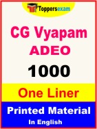 CG Vyapam ADEO One Liner Book in English