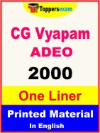 CG Vyapam ADEO One Liner Book in English