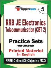 RRB JE Electronics Telecommunication (CBT 2) Book in English - Mock Test / Practice Set