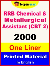RRB Chemical & Metallurgical Assistant (CBT 2) One Liner Book in English