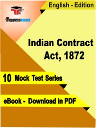 Indian Contract Act, 1872 Test PDF Book In English - Mock Test/Practice Set