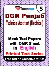 DGR Punjab Technical Assistant (Electrical) Exam Mock Test Papers (Book) in English