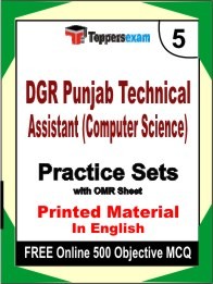 DGR Punjab Technical Assistant (Computer Science) Exam Practice Set Book in English