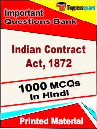 Indian Contract Act, 1872 Test Book in Hindi - Objective MCQ