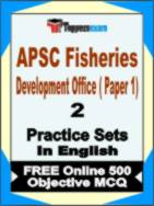 APSC Fisheries Development Officer ( Paper 1) Book in English - Question Paper / Practice Set