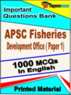 APSC Fisheries Development Officer ( Paper 1) Book in English - Objective MCQ