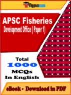APSC Fisheries Development Officer ( Paper 1) PDF Book In English - MCQ / Objective Questions