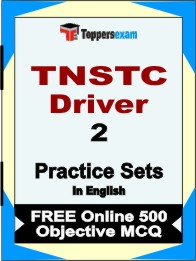 TNSTC Driver Exam Book in English - Question Paper / Practice Set