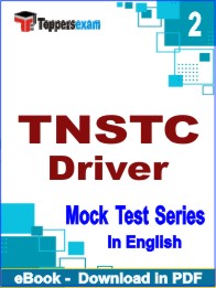 TNSTC Driver Exam PDF Book In English - Question Paper