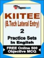 KIITEE (B.Tech Lateral Entry) Book in English - Question Paper / Practice Set