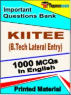 KIITEE (B.Tech Lateral Entry) Book in English - Objective MCQ