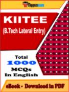 KIITEE (B.Tech Lateral Entry) PDF Book In English - MCQ / Objective Questions