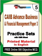 CAIIB Advance Business & Financial Management (  Paper 3 ) Book in English - Mock Test / Practice Set