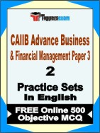 CAIIB Advance Business & Financial Management (  Paper 3 ) Book in English - Question Paper / Practice Set